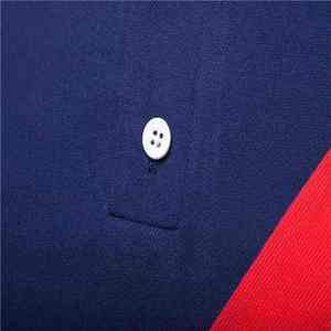 Hot Selling Custom Logo Breathable Quick Dry Casual <b>Panel</b> Shirts Adult Size Men Polyester Cotton Short Sleeve - Product Image 5