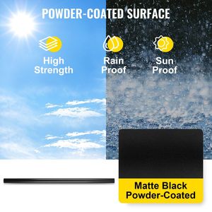 Lot de 101 balustres de terrasse en aluminium de 26 po x 0,75 po, vis pour balustres d'escalier pour garde-corps en bois, poteaux de terrasse en alliage d'aluminium de 26 po x 0,75 po - Product Image 4