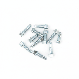 Precision Hardware <b>Fasteners</b> - Industrial Grade Galvanized Zinc Hex Head Screws Custom Sizes - Product Image 1