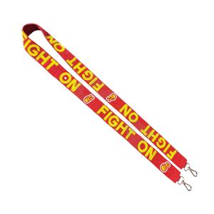 Fight On Custom White Gold Seed Bead Bag Straps 'Hook Em Horns' Accesorio de moda Correa de monedero con cuentas - Product Image 1