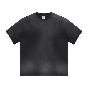 T-shirts surdimensionnés pour hommes en coton doux, légers, respirants, coupe décontractée, confortables, streetwear, vente en gros OEM - Product Image 3