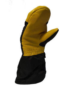 Mitaines de ski en cuir isolées, imperméables, résistantes au vent, avec fermeture auto-agrippante pour snowboard, hiver - Product Image 3