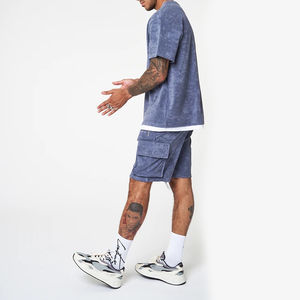 Conjunto de Verano Casual Térmico para Hombre, Tallas Grandes, Camiseta y Pantalones Cortos de Poliéster/Algodón de Alta Calidad con Impresión Personalizable - Product Image 4