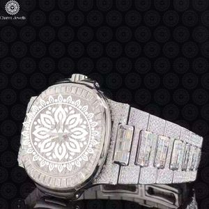 Montre de luxe pour homme Charm Jewels en acier inoxydable, cadran de 40 mm, cristal saphir, analogique, mécanique, résistante à l'eau 10 bars, date automatique - Product Image 2