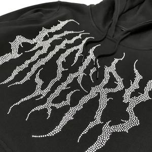 Sudadera de algodón 100% unisex, sudadera de invierno ligera con estampado de logotipo de soplo, ropa de calle personalizada, patrón sólido, teñido liso - Product Image 3