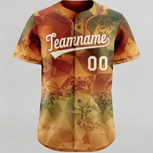 Camiseta de Béisbol y Sóftbol Transpirable Estampada al por Mayor para Hombre, Conjuntos Personalizados por Sublimación, Camiseta con Logotipo Personalizado, 100% Poliéster - Product Image 1
