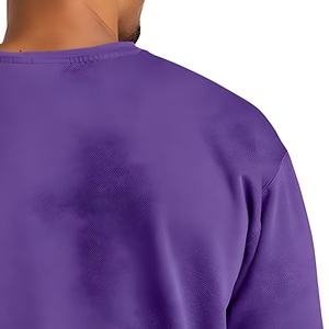 Sudadera Oversize de Forro Polar para Hombre, 100% Algodón, Cuello Redondo Liso, Unisex, Invierno, Venta al por Mayor, Estilo Urbano - Product Image 6