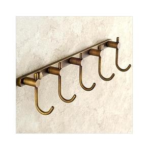 Gancho de pared metálico industrial estilo granja, de hierro fundido resistente, multifuncional y decorativo, para colgar abrigos, bolsos en baño y cocina - Product Image 2