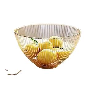 Customized Design Gold <b>Metal</b> Fruits <b>Basket</b> Table Decor Home and Kitchen Decor Food <b>Storage</b> <b>Basket</b> New Freshly Design - Product Image 2