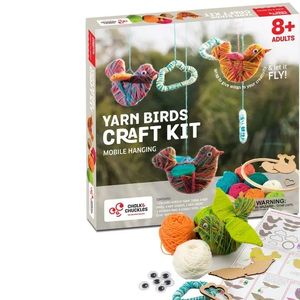 Kit de loisirs créatifs Yarn Birds DIY String Art pour créer des mobiles pour bébés personnalisés - Product Image 5