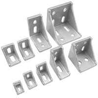 Connecteur d'angle en acier au carbone et laiton 3D TECHN0, profil triangulaire à 90 degrés, fixation rapide par encliquetage D07007 2020 2040 2080 3030 3060