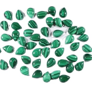 Pierre précieuse de malachite de qualité supérieure, cabochon de malachite, pierre de malachite en vrac, malachite semi-précieuse, forme mixte, pour la fabrication de bijoux - Product Image 5