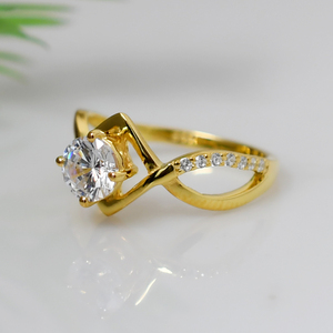 Geometric DesignRing <b>Set</b> with Cubic Zirconia Accents 925 <b>Sterling</b> <b>Silver</b> Wedding Engagement <b>Ring</b> <b>Set</b> for Women - Product Image 4