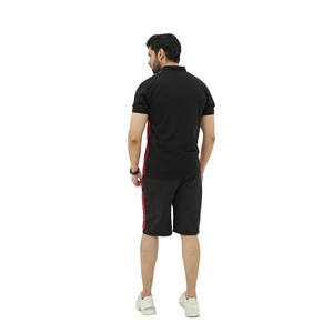 Ensemble polo et short décontracté pour homme, respirant et léger, 100 % fibre de bambou, motif uni, marque privée OEM - Product Image 5