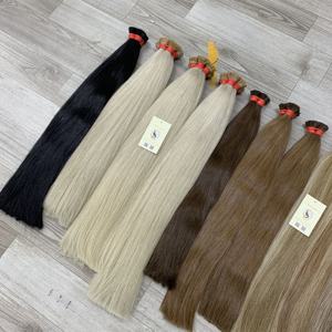 Vente chaude Pré-collé Droit Double Dessiné Cuticule Aligné Kératine I-Tip Extensions de Cheveux Humains Approvisionnement en Gros - Product Image 4