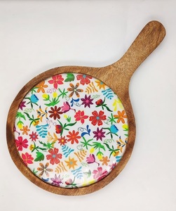 Plato de Madera para Servir Pizza con Diseño Impreso en Esmalte, Precio de Fábrica al por Mayor, Decoración para el Hogar, Hoteles y Restaurantes - Product Image 2