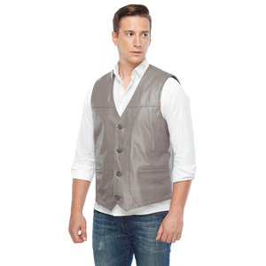 Nuevo Chaleco de Cuero Negro para Motociclistas, Chaquetas de Cuero con Diseño Personalizado, Chaleco de Cuero Transpirable con Cremallera para Invierno - Product Image 6