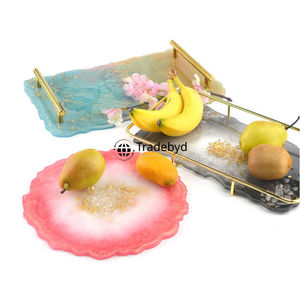 Bandeja Decorativa de Resina Hecha a Mano de Lujo, Bandeja para Servir con Diseño Personalizado, Calidad Premium para Restaurantes, Cafeterías, Hoteles, Tradebyd - Product Image 4