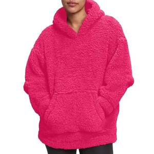 Sudadera con Capucha para Mujer, Talla Grande, Ligera, de Invierno, con Mangas Largas, Mezcla de Algodón y Forro Polar <span class=keywords><strong>Herpa</strong></span>, Transpirable, con Logotipo Frontal y Dropshipping - Product Image 3