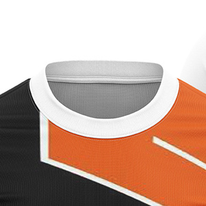 Custom Sublimated Unisex Adult <b>Soccer</b> Jersey Crew Neck Short Sleeve Lightweight 100% Polyester Color Blocked Red White Front - Product Image 4