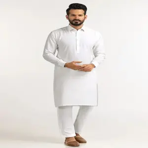 Sotto i 10 dollari di abiti Ready Made Pakistan e indiani da signori per Eid e Party indossa abiti musulmani Pathani