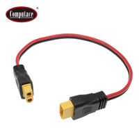 Connecteur adaptateur mâle-femelle 3P en cuivre étamé isolé PVC XT60 30A 1000V CC 300mm pour faisceau de câblage électronique