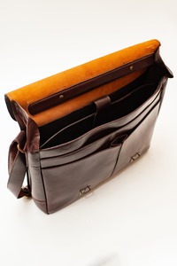 High Quality Elegant Leather Laptop Bag for Daily <b>Office</b> Work Business Travel Shoulder Messenger Bag Available for Sale - Product Image 4