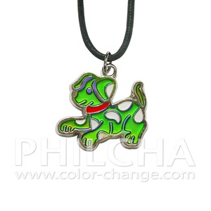 สร้อยคอแฟชั่นรูปสัตว์ตามอารมณ์สำหรับเด็กพร้อมจี้รูปสุนัข - Product Image 1