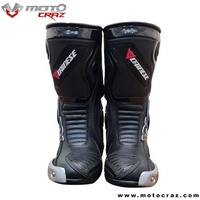 Bottes de moto personnalisées Flash Gear MC-MRB-07 en cuir imperméable avec protection TPU moulée, coupe-vent, grande taille, protection de la cheville, pour la course
