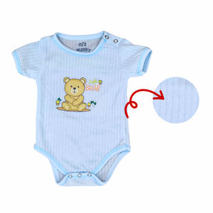 Pyjamas en fibre de bambou pour bébés, fabriqués en Thaïlande, vente en gros, barboteuses à manches courtes pour nouveau-nés, motifs animaux, garçons et filles - Product Image 1