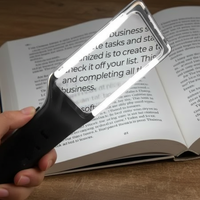 4X Rechargeable Magnifying Glass with 10 Anti-Glare & 3 Model light style LEDs