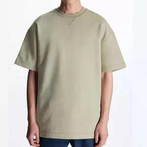 Camiseta Personalizada para Hombre, Ecológica, Transpirable, de Secado Rápido, Cuello Redondo, Hombros Caídos, de Algodón Grueso, de Alta Calidad, Talla Grande - Product Image 1