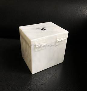 Scatola regalo in marmo con coperchio organizzatore di lusso in <span class=keywords><strong>Plexiglass</strong></span> da banco - Product Image 5