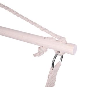 Chaise suspendue en coton beige, 2 pièces, hamac de jardin pour l'intérieur et l'extérieur, livraison gratuite, YJ - Product Image 5