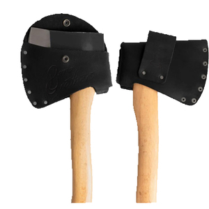 Étuis d'hache en cuir véritable d'usine, protection de lame d'hache pour camping en extérieur, housse de protection pour hache de pompier - Product Image 6
