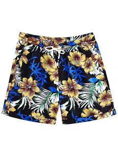 Men Lightweight <b>Shorts</b> Print Elastic Waist Drawstring Beach Summer Casual Holiday Colorful White top mens swim beach - Product Image 5