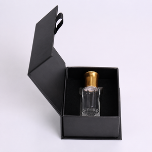 Wholesale Custom Eco-Friendly <b>Book</b> Shaped Perfume <b>Box</b> Folding Magnetic Closure Embossed Matt Laminated UV Coating Gift Packaging - Product Image 4