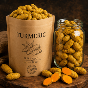 Bulbes de curcuma de qualité supérieure, source de curcumine |   Haldi de Lakadong pour les applications de transformation et de fabrication dans la fourniture de produits alimentaires - Product Image 4