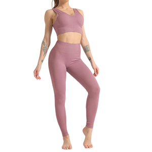 Conjunto de Yoga para Mujer de Marca Privada a Precio Económico, Venta Directa de Fábrica, MOQ Bajo - Product Image 1