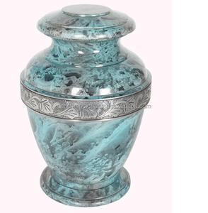 Urna Moderna de Metal con Acabado Azul, Estilo Herencia Familiar, Sin Plomo, No Tóxica, Florero de Mesa Ecológico de Alta Calidad para Guardar Cenizas - Product Image 6