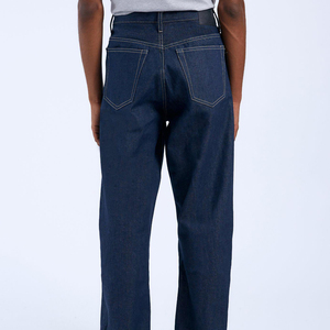 Jean décontracté pour homme, coupe droite, taille mi-haute, couleur unie, qualité supérieure, tricoté, délavage moyen, best-seller - Product Image 5