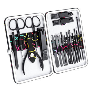 Set de Manicura Profesional, Kit de Cortaúñas, Herramientas de Cuidado de Pedicura, Kit de Aseo Femenino de Acero Inoxidable, 18 Piezas, para Viaje o Casa (Rosa) - Product Image 5
