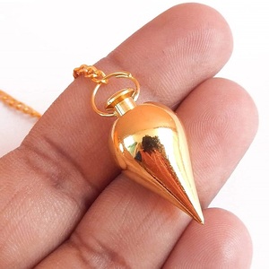 Pendentif de radiesthésie en laiton avec pierres précieuses, fait main, cadeau spirituel, design de qualité supérieure, pour la guérison par le Reiki - Product Image 5