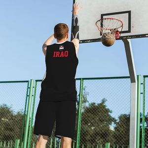 Uniforme de Baloncesto con Diseño de la Bandera de Irak para Hombres Adultos, Conjunto Deportivo de Entrenamiento - Product Image 4
