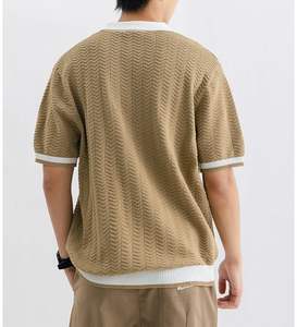 Camiseta Casual de Verano para Hombre, 100% Algodón Jersey, Transpirable, de Color Sólido, Manga Corta, Tejido de Punto, Corte Moderno - Product Image 4