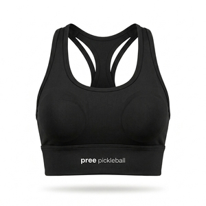 Vêtements de pickleball personnalisés pour femmes : Débardeur dos nageur à maintien élevé, soutien-gorge de sport en Spandex/Nylon avec rembourrage amovible, sans coutures, anti-humidité - Product Image 2