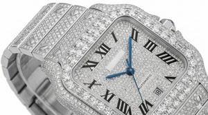 Reloj de Lujo con Diamantes Moissanite para Hombre y Mujer, Estilo Hip Hop, Brillante, de Diseño Premium - Product Image 6