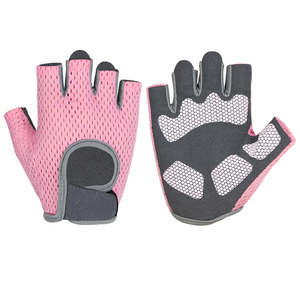 Gants de cyclisme en cuir demi-doigts de haute qualité avec fermeture auto-agrippante, unisexe, nouveau design, rembourrage en gel, antidérapants, pour vélo de route en extérieur - Product Image 3