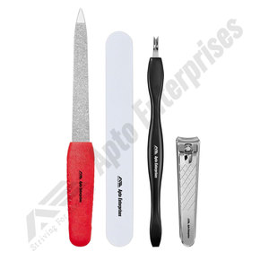 กรรไกรตัดหนังที่ตัดเล็บใบมีดโค้งแบบคู่ชุดอุปกรณ์ทำเล็บที่จำเป็นสำหรับการดูแลเล็บ - Product Image 2