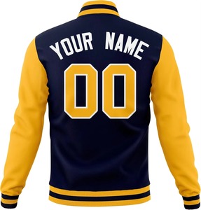 High Quality Custom Men's Eco-Friendly Slim Fit <b>Vintage</b> <b>Varsity</b> <b>Jacket</b> Streetwear Embroidered Label 100% Wool Fabric Windproof - Product Image 3